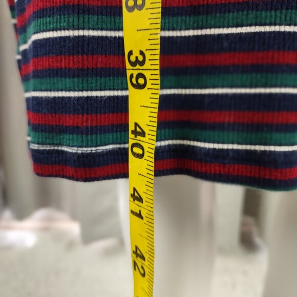 Forever 21 Plus Striped Ribbed Knit Scoop Neck Midi Dress Multicolor 1X - Picture 7 of 12